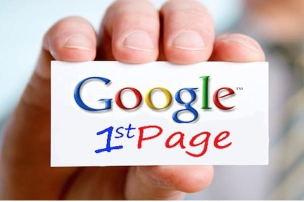 google first page